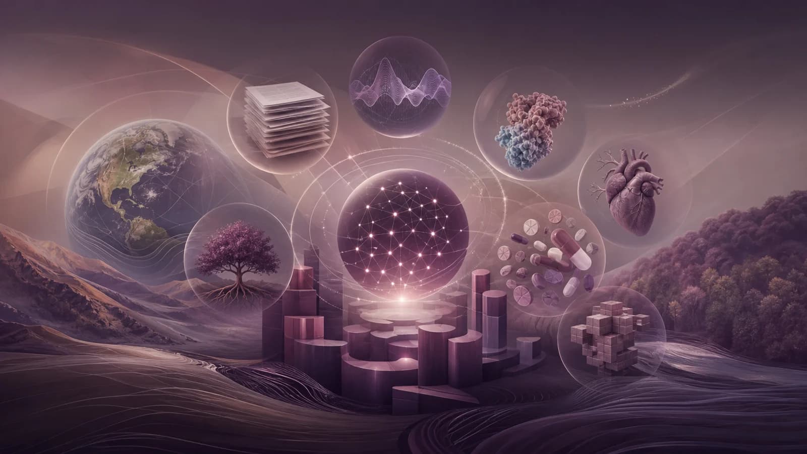 تصویرسازی مفهومی برای خبر «رویداد Research@ 2026 گوگل: ده پیشرفت پژوهشی از Earth AI تا MedGemma»